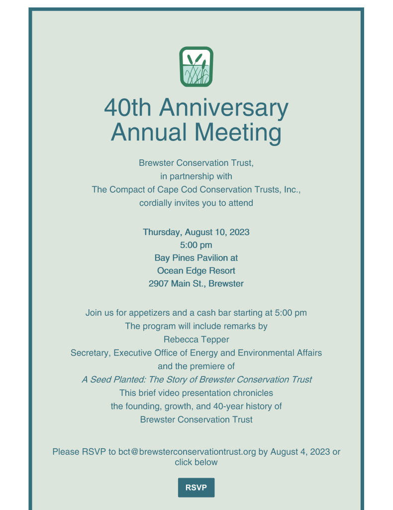 Annual Meeting | Brewster Conservation Trust